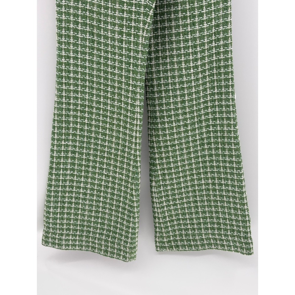 Green Checkered Women's Trousers - Picture 4 of 16